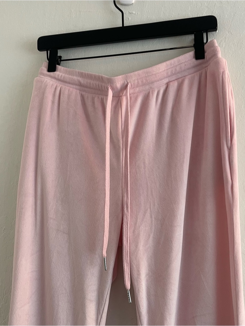 Juicy Couture Baby Pink Juicy Rhinestone Back Velour Pull On Pants Womens Large - Picture 5 of 8